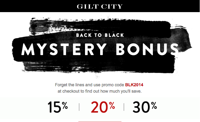 Gilt city coupon code