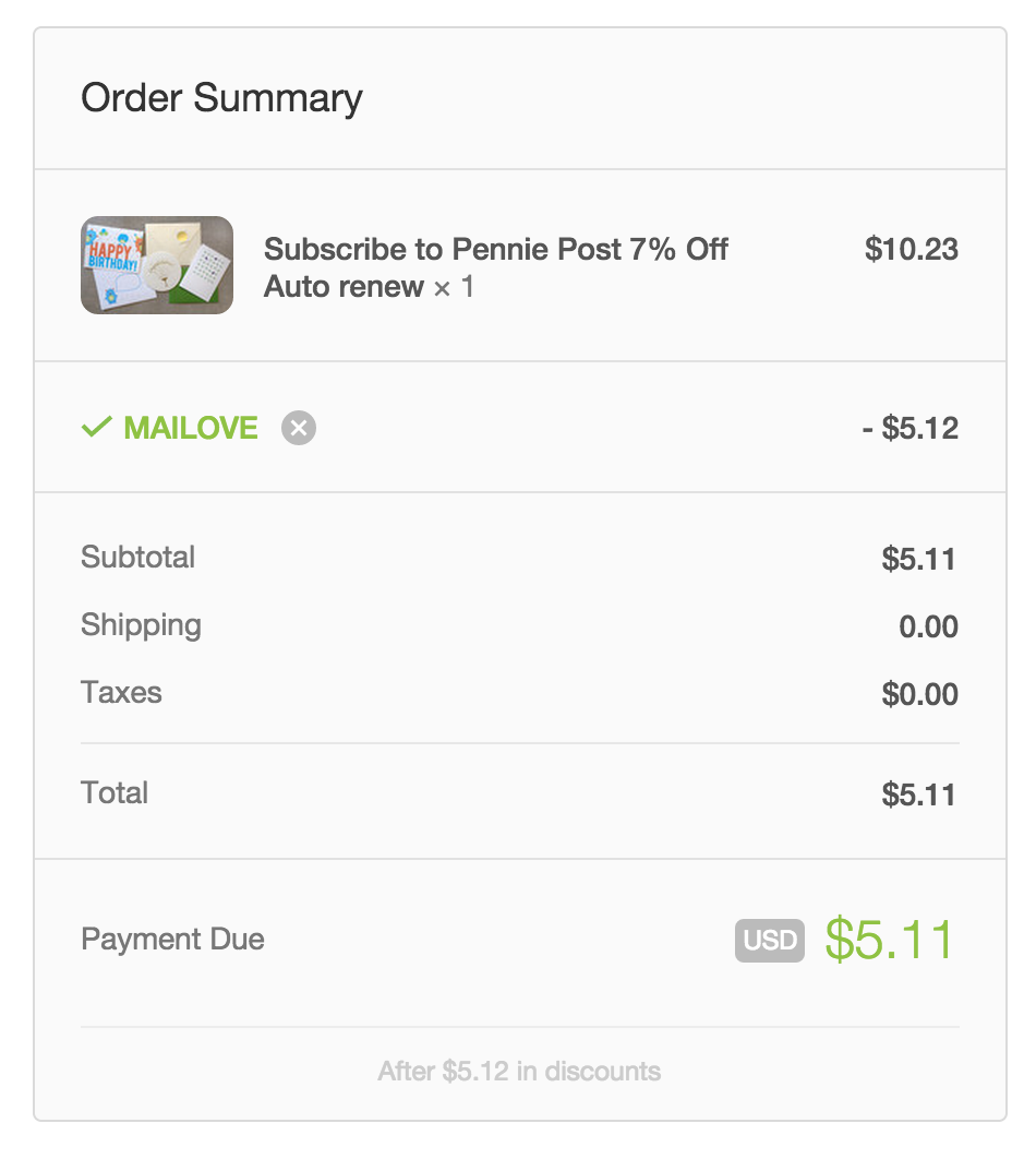 Pennie Post Coupon Code 50 Off First Month My Subscription Addiction