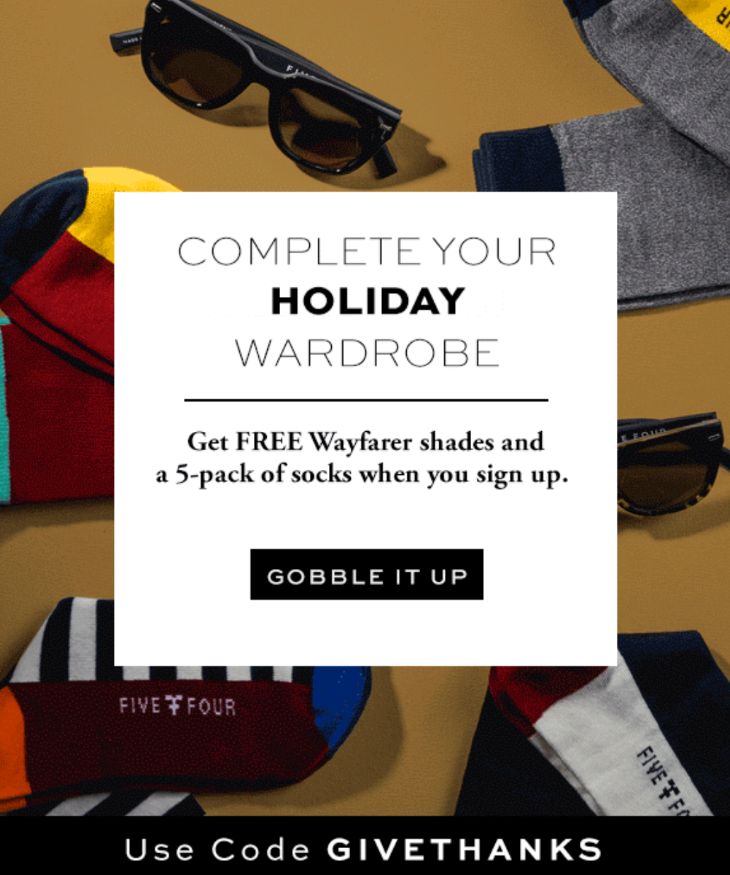 Five Four Club Thanksgiving Deal