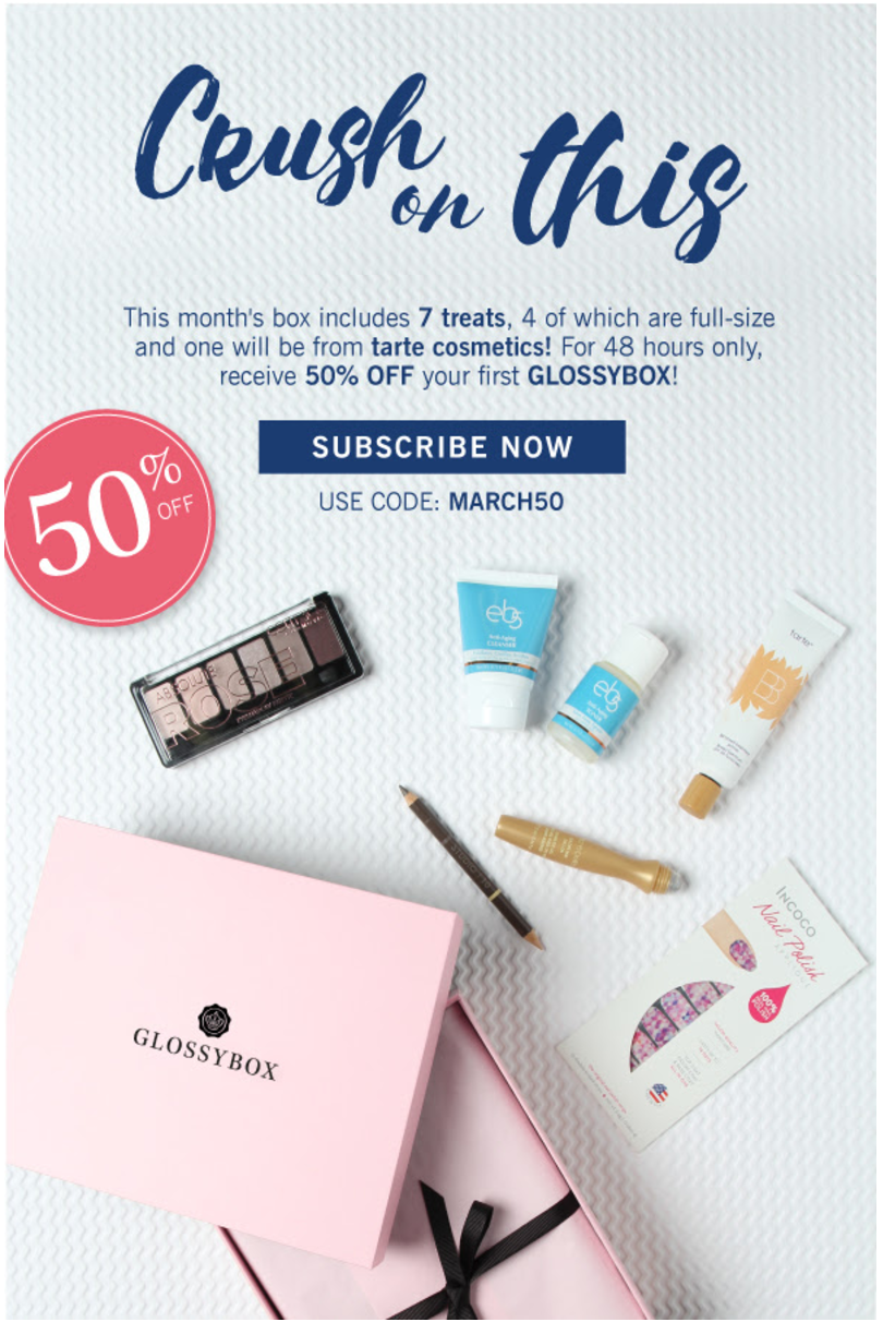 Glossybox coupon code