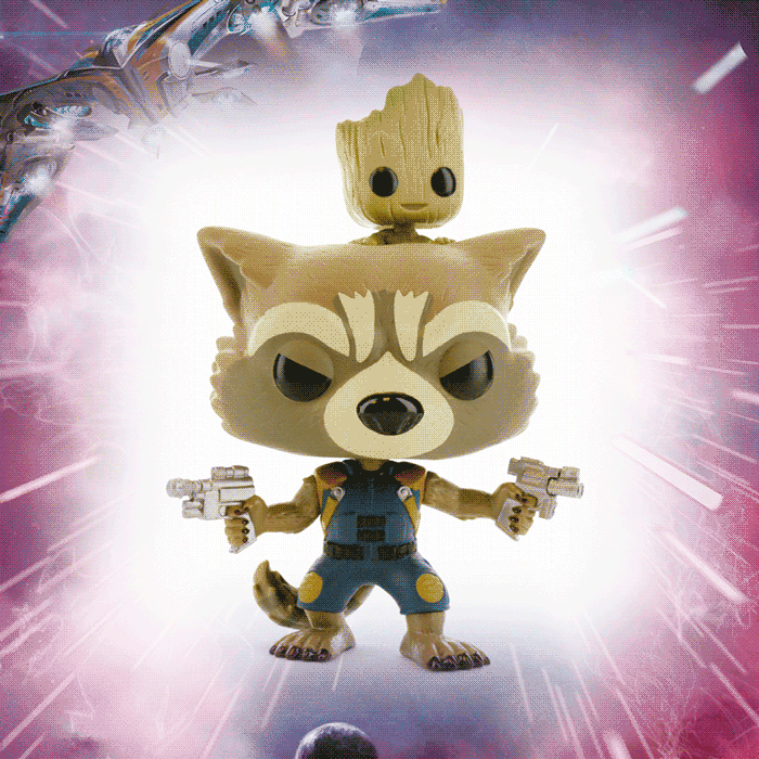 rocket and groot funko