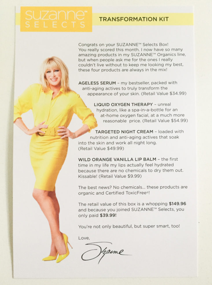 the products: full-size products hand selected by suzanne somers