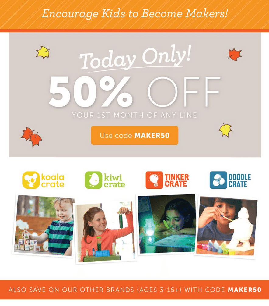Kiwi Crate Flash Sale!