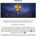 FanMail Favorites – Outlander Limited Edition Holiday Box