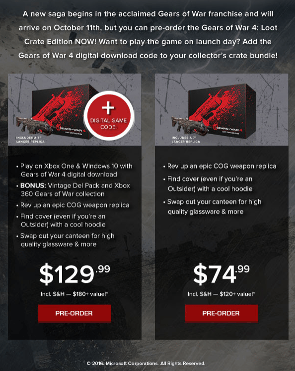 Loot crate gear Loot crate gear