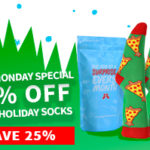 Say it with a Sock Cyber Monday Deal – 25% Off + FREE Holiday Socks!