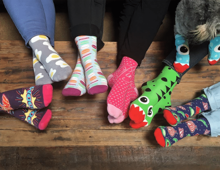 Foot Cardigan's quirky socks make a great gift for teens and young adults!