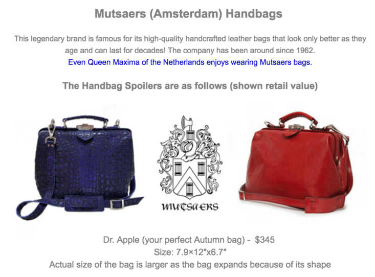 5th Avenue Style Limited Edition Autumn Time Box Handbag Spoiler 3 5th Avenue Style