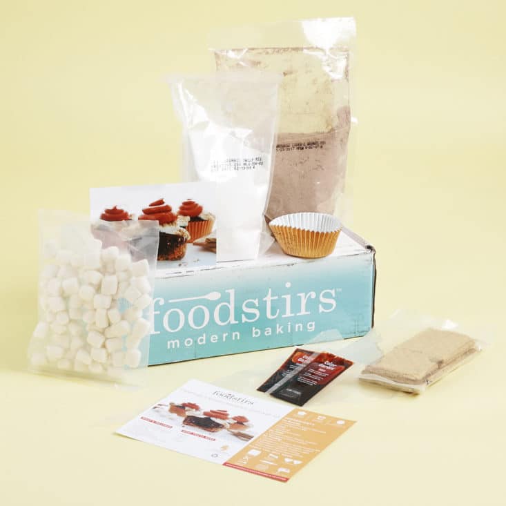 Foodstirs Review, August 2017 - Campfire S'mores Brownie Cupcake Kit
