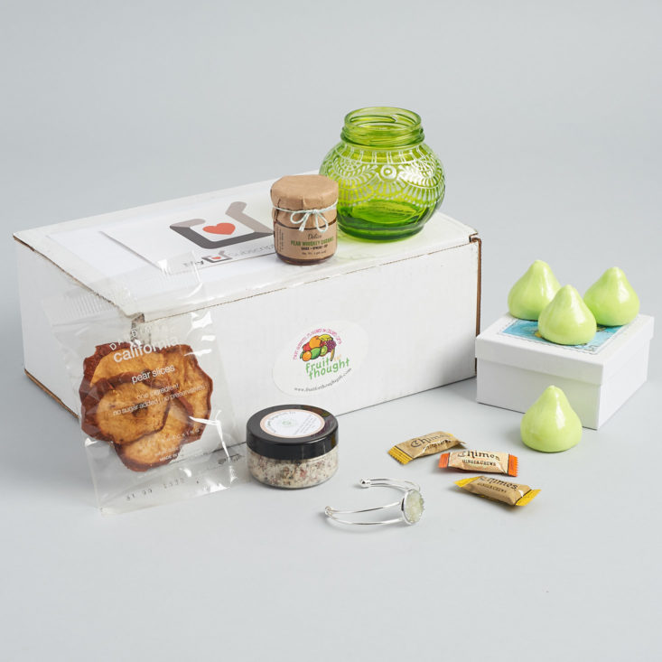 Check out the fruit-inspired snacks and gifts inside this month's Fruit for Thought box!