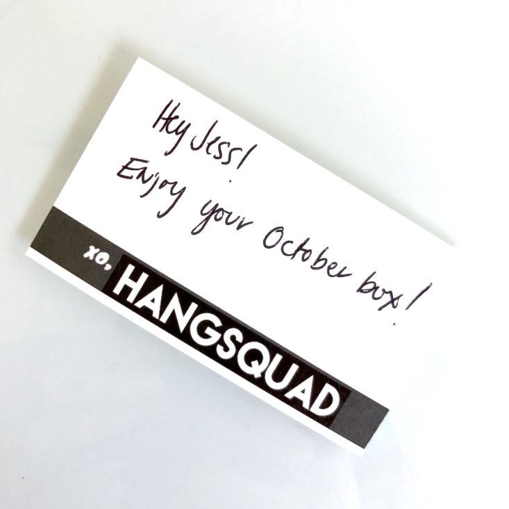 Hang Squad October 2017