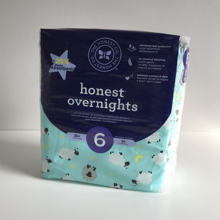 Honest Diapers Bundle October 2017 Review - Honest overnights