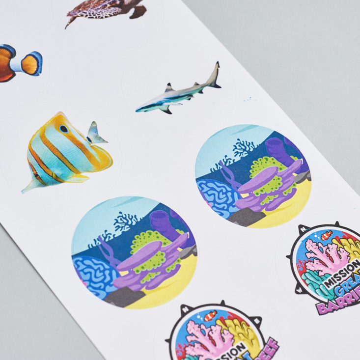 National Geographic Junior Explorers Great Barrier Reef October 2017 - Stickers