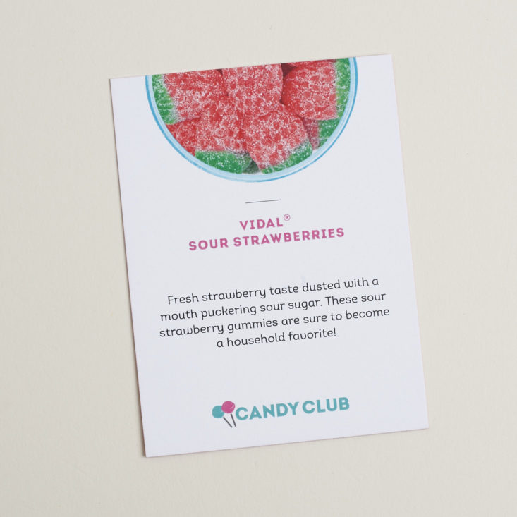 Info card for Vidal Sour Strawberries