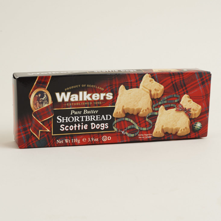 Walkers scottie dog Shortbread cookies box
