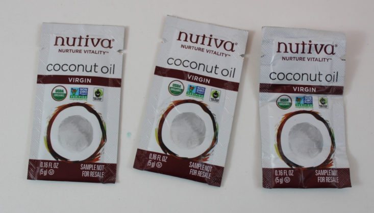 Fit Snack Box November 2017 Coconut Oil