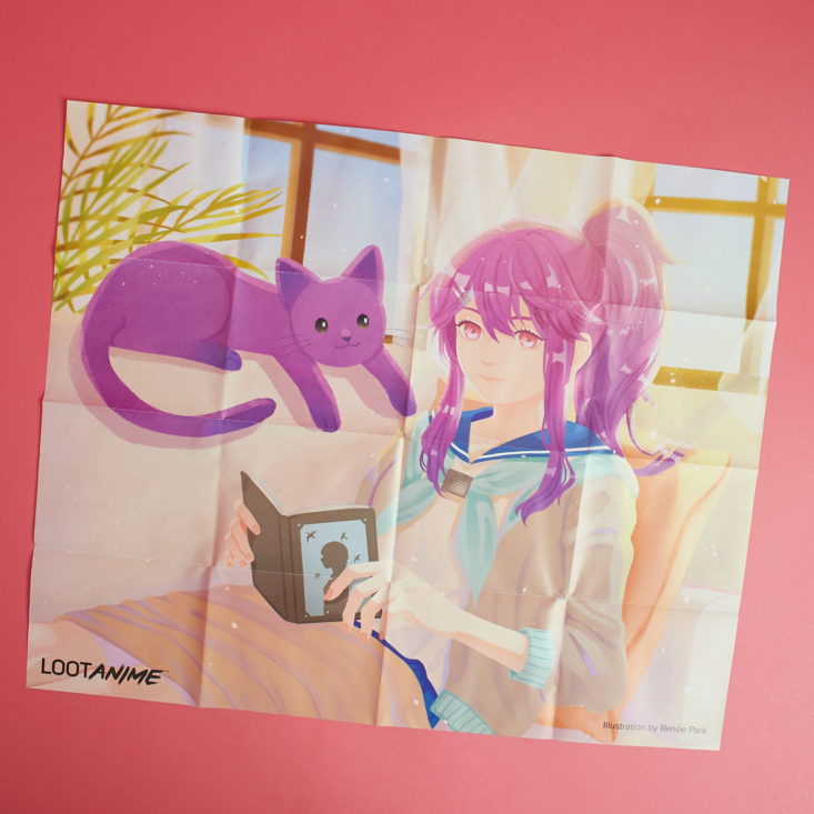 The back of the Loot Anime "info card" has a poster on it!