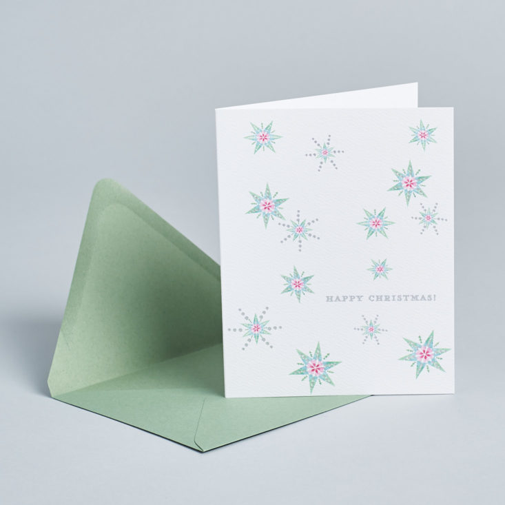 snowflakes greeting card