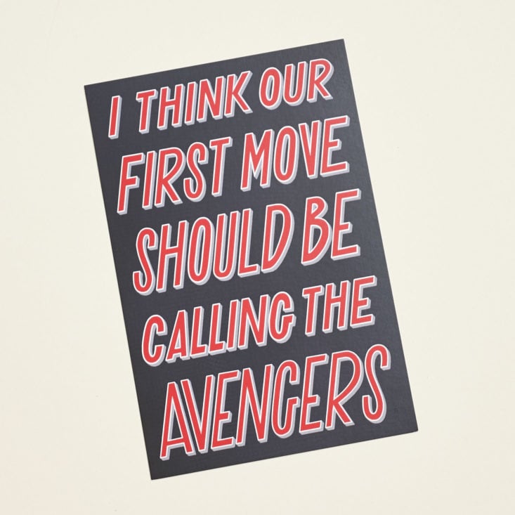 marvel avengers quote print