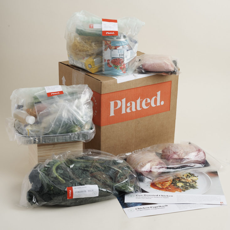 full contents of plated box