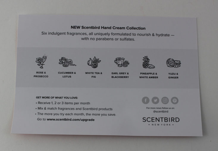 Scentbird November 2017 Hand Cream 2