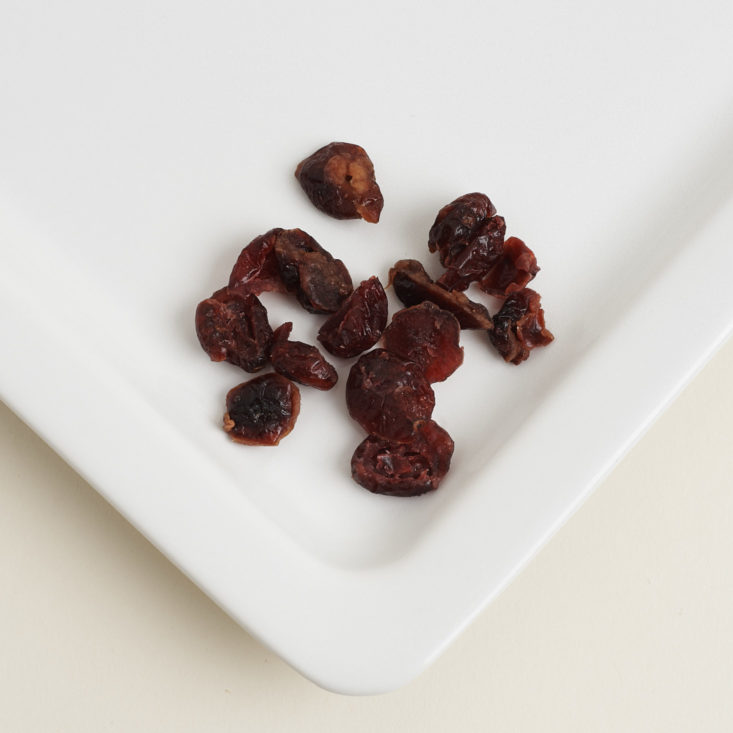 Mariani Dried Cranberries on plate