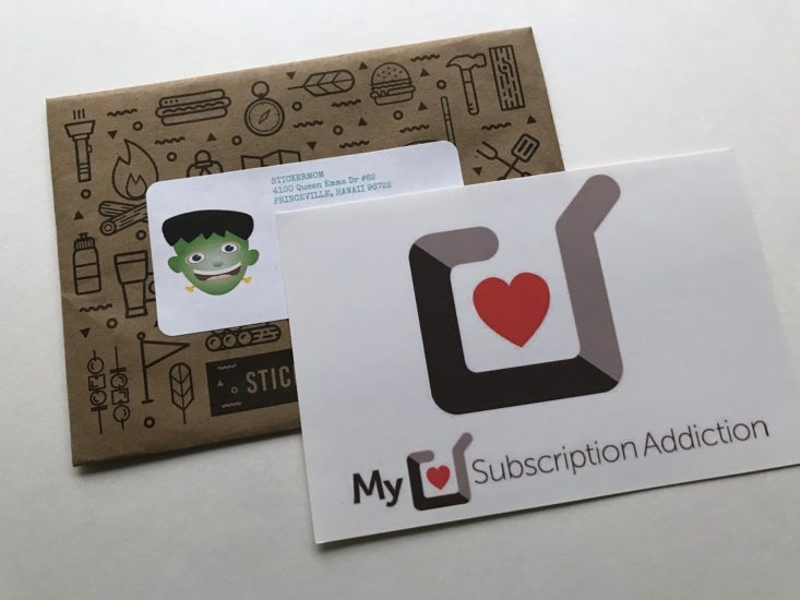 Stickermom Kiddie October 2017 Box