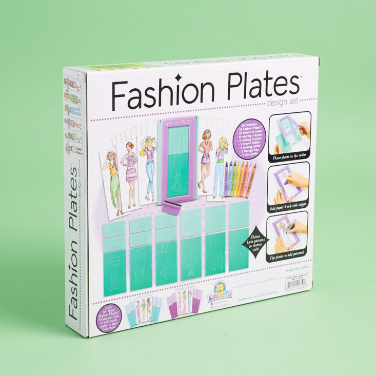 Back of Fashion Plates Design Set