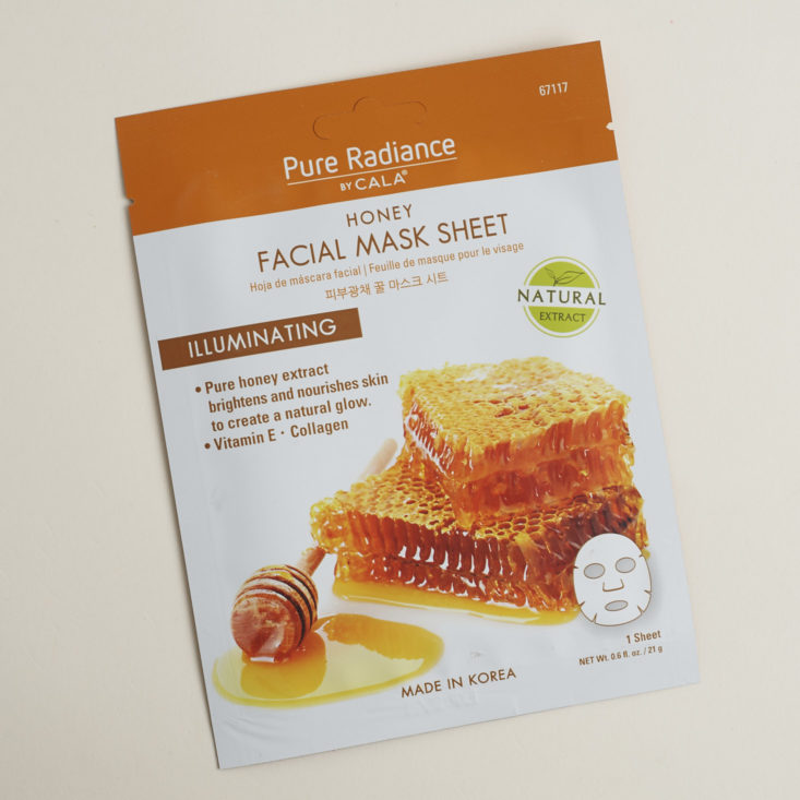 Front of Pure Radiance by Cala Honey Face Mask