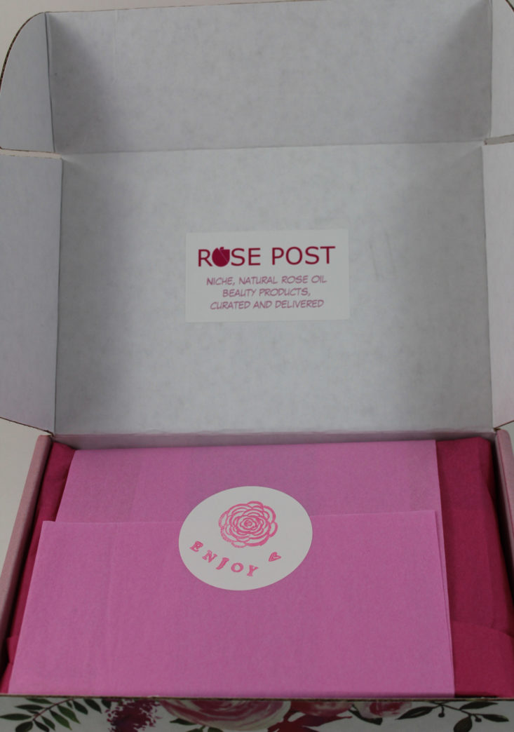 RosePost Box Fall 2017 Inside