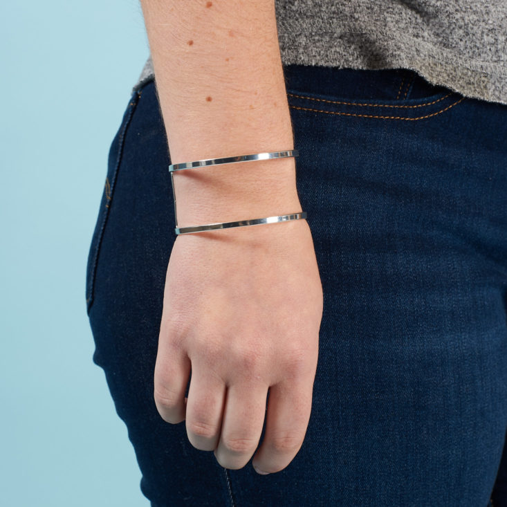 modern silver cuff bracelet