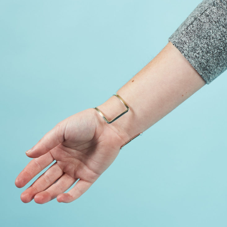 modern silver cuff bracelet