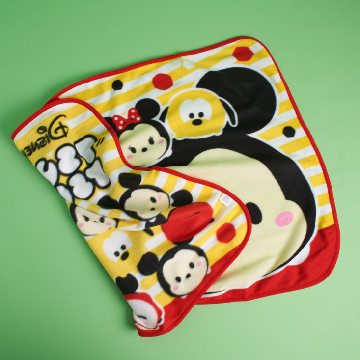 Folded Disney Tsum Tsum Mickey Mouse Fleece Lap Blanket