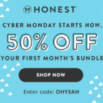 Honest Company Cyber Monday Coupon – 50% Off Your First Bundle!