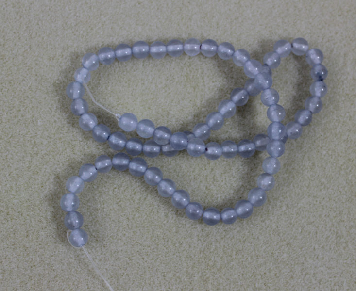 15.7” Strand 6” Permanently Dyed Lilac Jade Beads