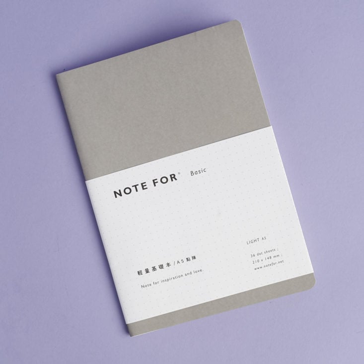 front of Note For Basic Light A5 Notebook