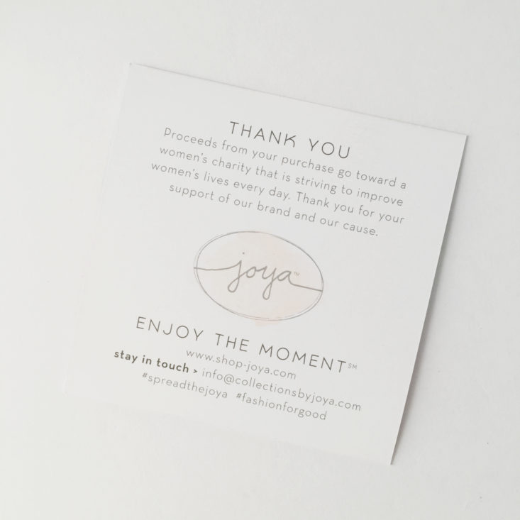 Collections by Joya Info Card