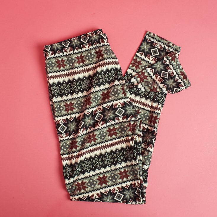 This Enjoy Leggings pair has a real holiday vibe!