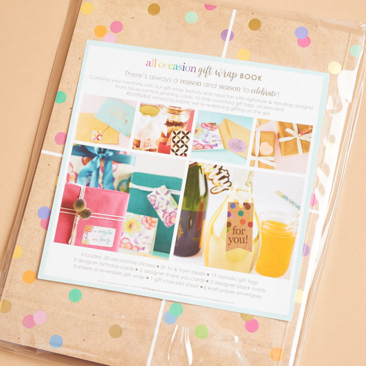 erin condren gifting kit folder in package with information card