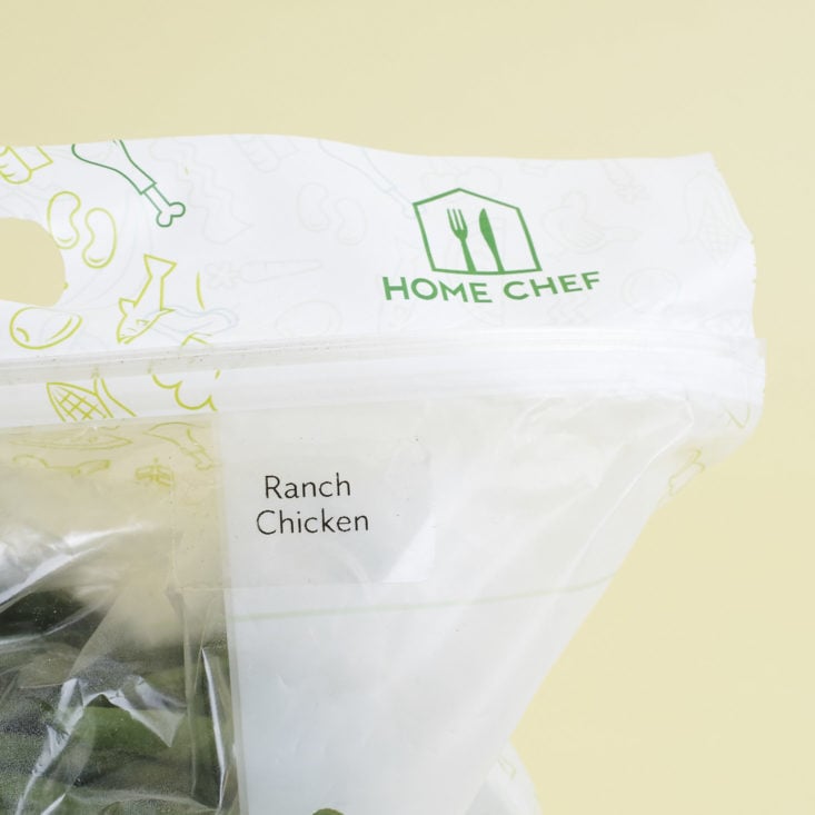 ranch chicken home chef bag
