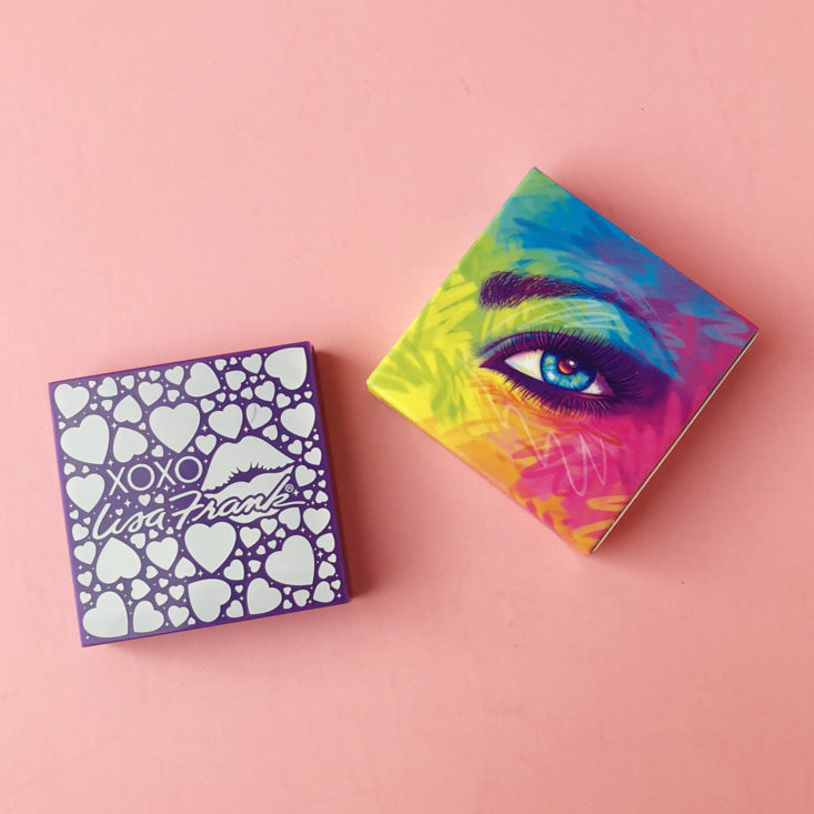 Lisa Frank x Glamour Dolls Heartthrob Matte Eyeshadow packaging