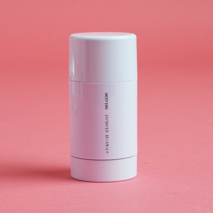 white deodorant container