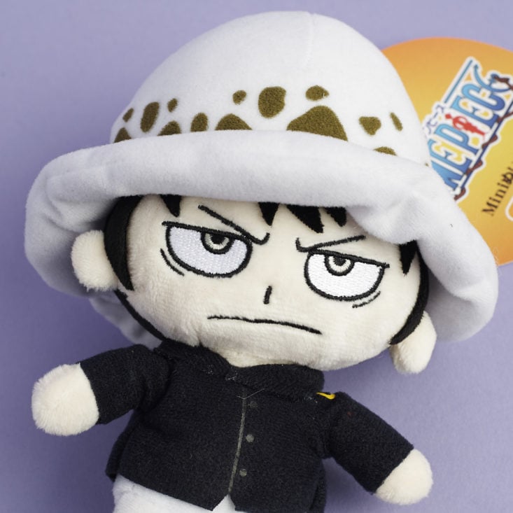 close up of One Piece Law Plush