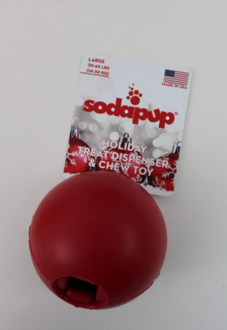 Soda Pup Holiday Treat Dispenser and Chew Toy 