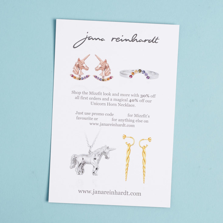 necklace info card