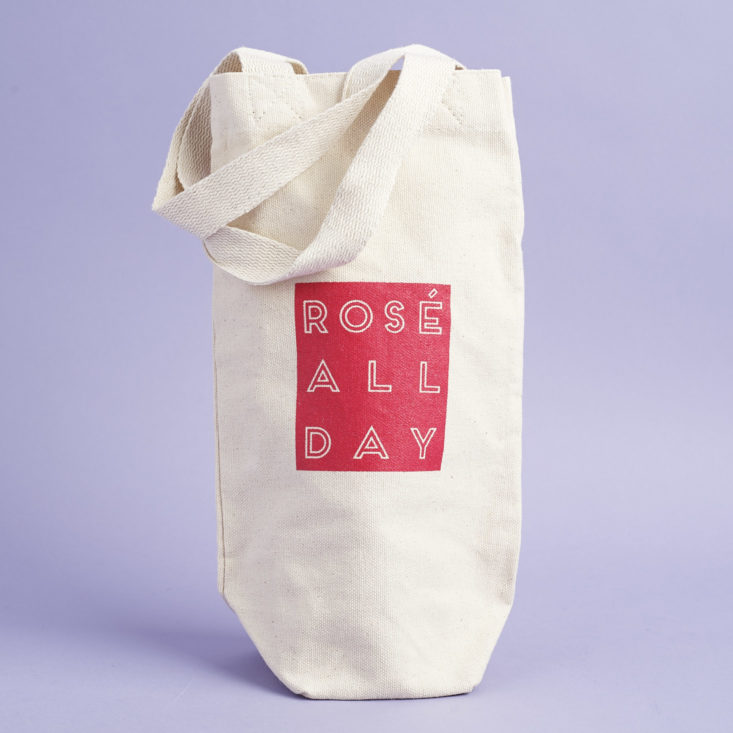 rose all day wine tote
