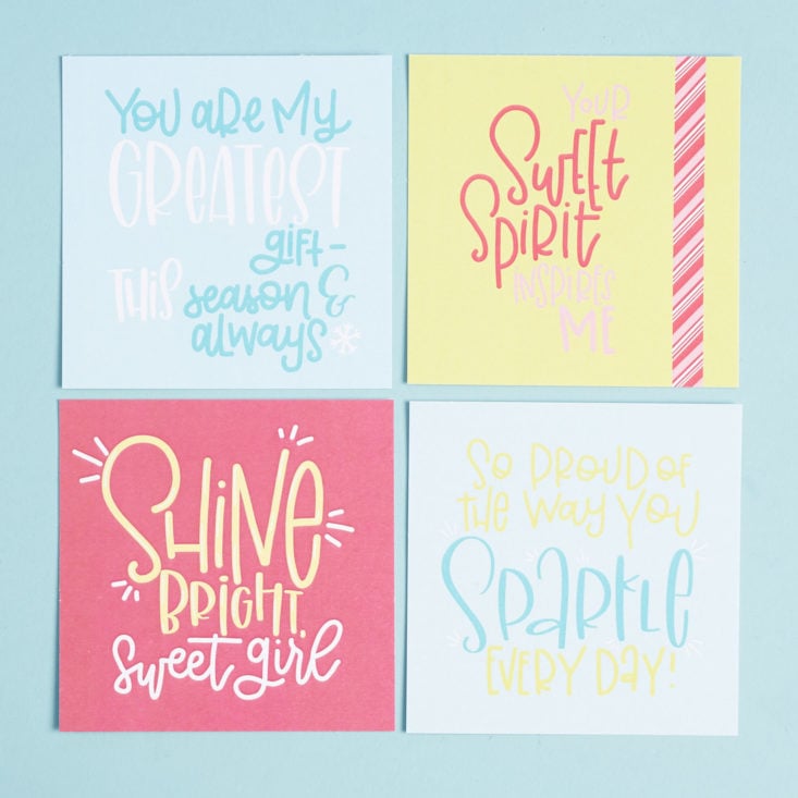 gift tag cards, set of 4