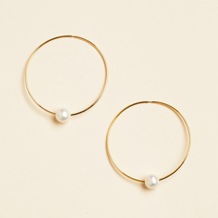 hoop earrings side by side