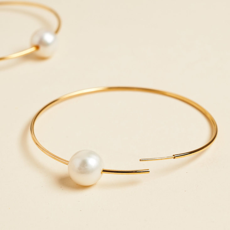 hoop earrings with pearls