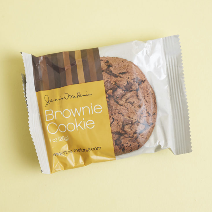 janice and melanie brownie cookie in package